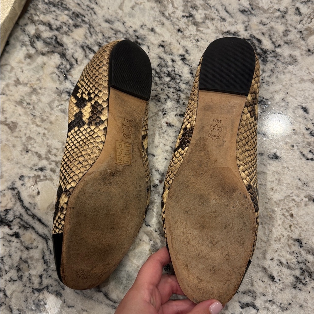 Tory Burch snakeskin flats - 9.5 - Picture 3 of 4